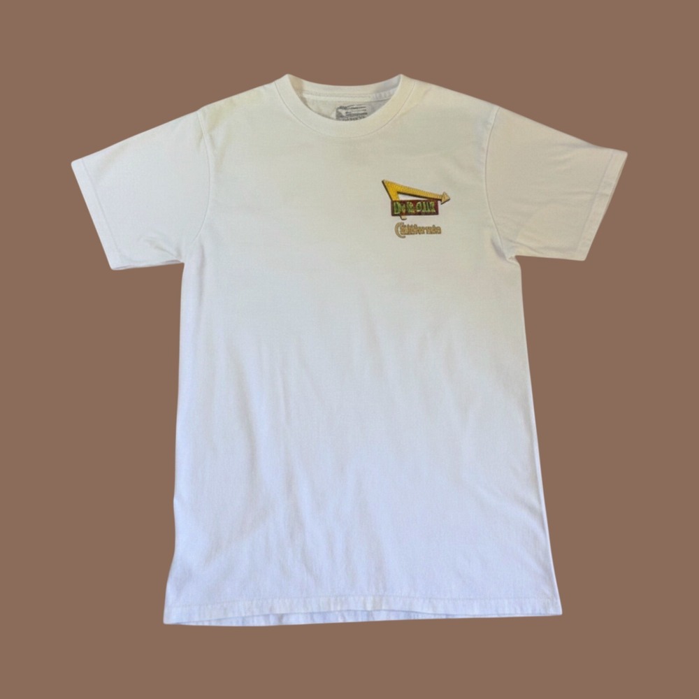 In-N-Out Burger California Graphic T-Shirt White Small Classic Car Sunset USA
